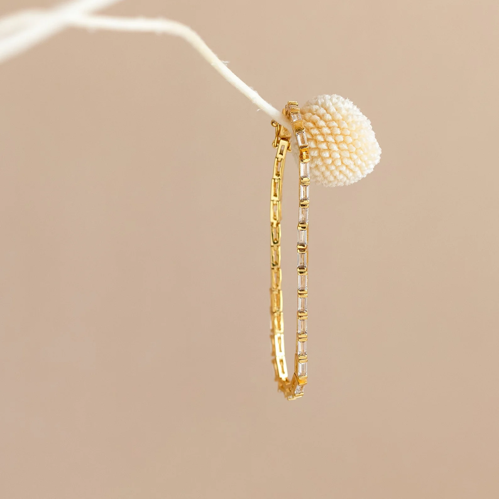 Stone-Embedded Elegant Bracelet
